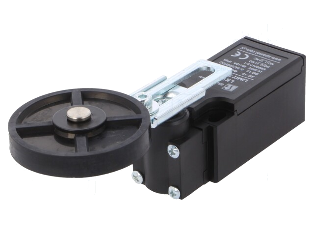 Eindschakelaar; regelbare hendel, roller; NO + NC; 5A; IP65 Eindschakelaar; regelbare hendel, roller; NO + NC; 5A; IP65